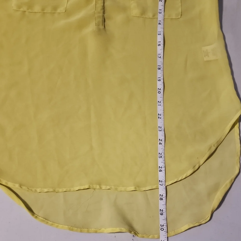 Live 4 Truth Yellow Cuffed Sleeve Polo Blouse - Picture 7 of 8